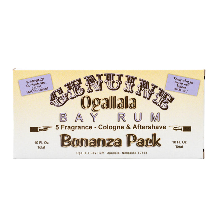 Cologne & Aftershave Bonanaza Sampler Pack Gift Set | Ogallala Bay Rum
