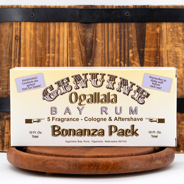 Cologne & Aftershave Bonanaza Sampler Pack Gift Set | Ogallala Bay Rum