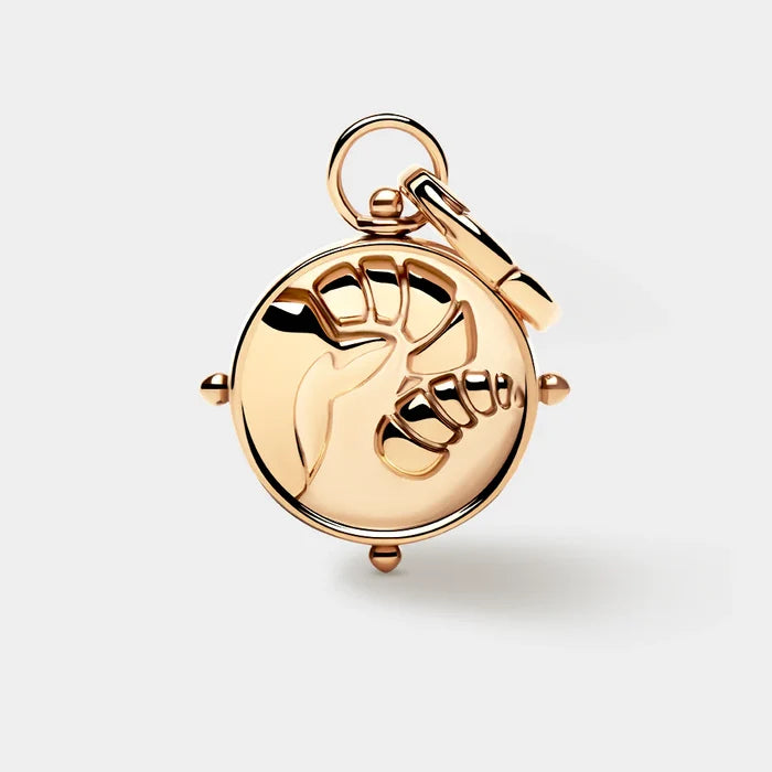 Coluri Aries Double Sided Gold Charm