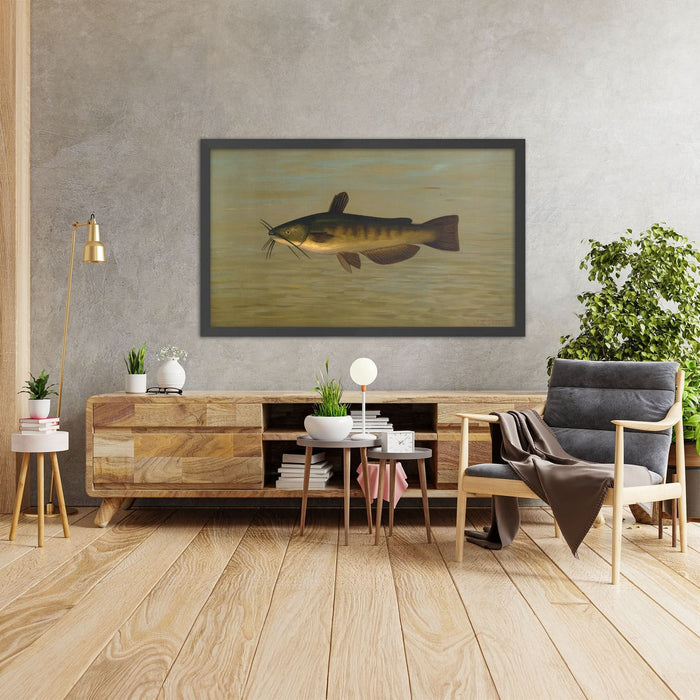 A framed image of