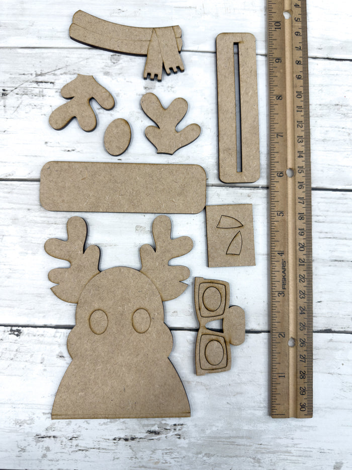 Cool Nerdy Reindeer Head Sitter DIY Kit