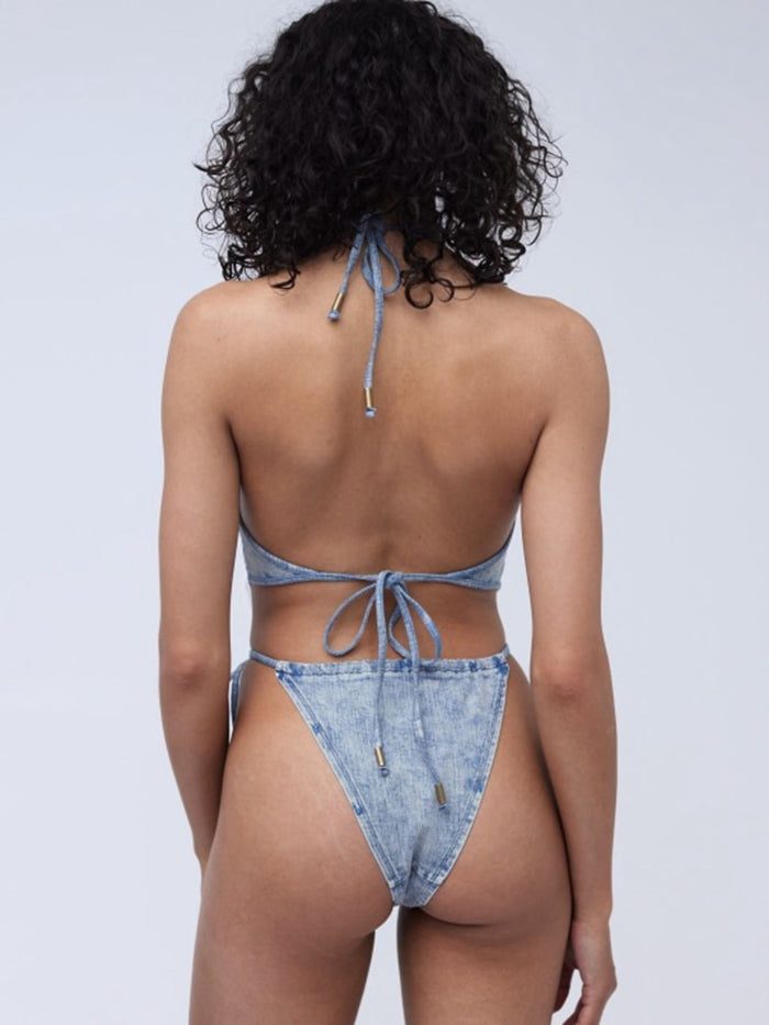 Cowboy Hollow Out Cross Back One-Piece