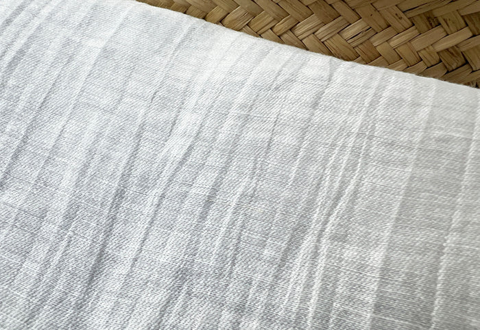 Crinkle White | Linen Nylon Fabric 2995