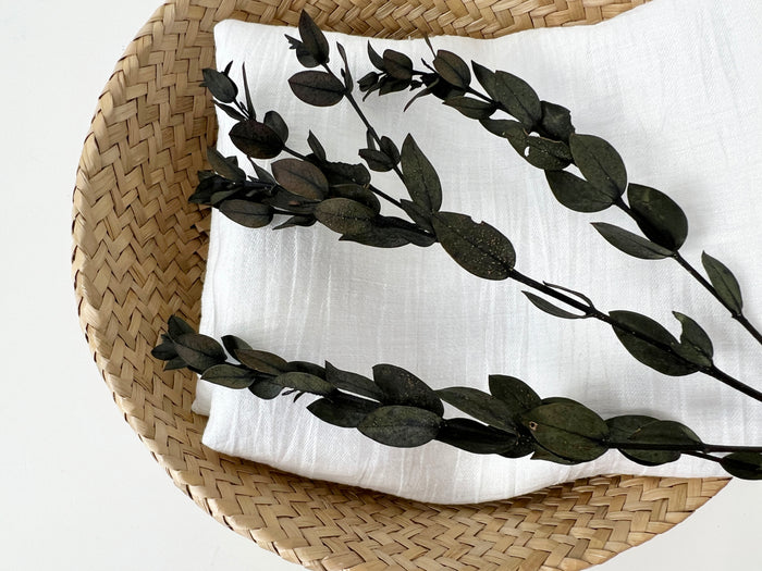 Crinkle White | Linen Nylon Fabric 2995