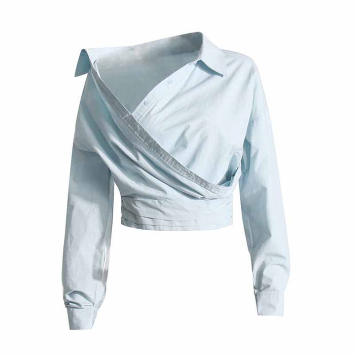 Cropped X Long Sleeve Shirt