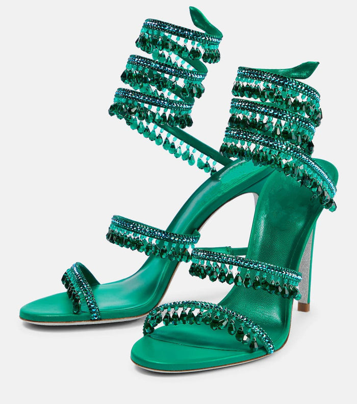 Crystal Wrap Heels – Glamorous Stiletto Sandals