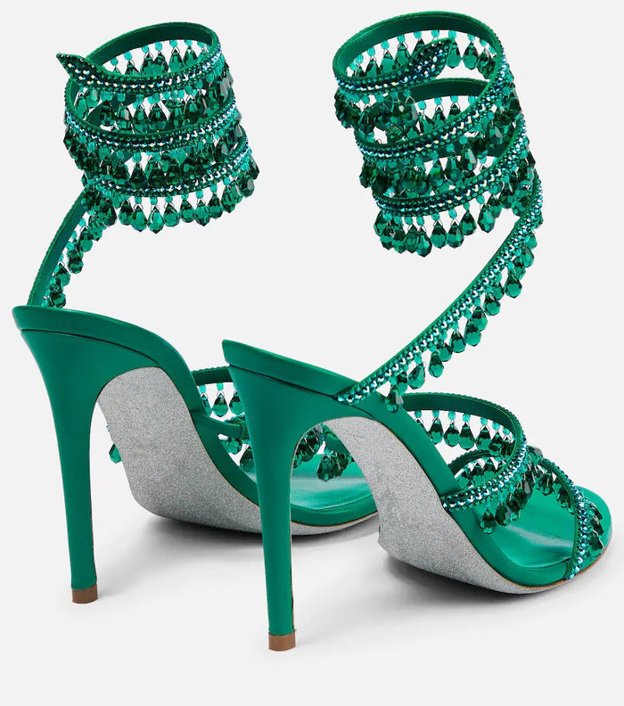 Crystal Wrap Heels – Glamorous Stiletto Sandals