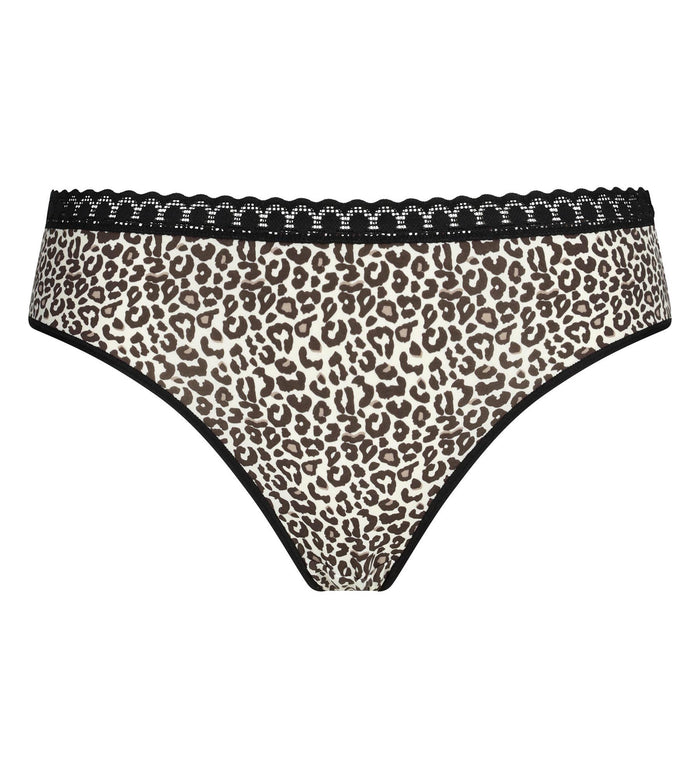 Culotte femme en microfibre léopard Dim Daily Micro
