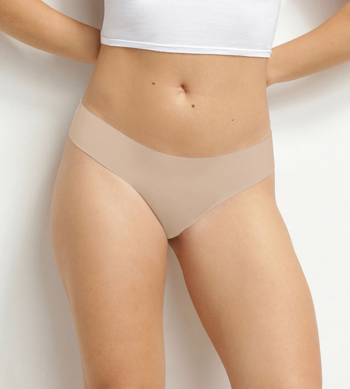 Culotte femme invisible en microfibre Nude Dim