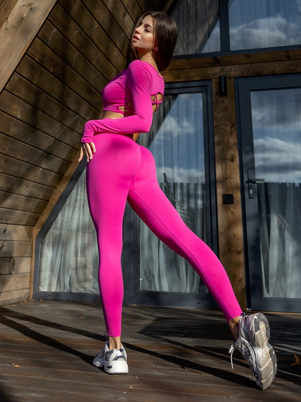 Deep V Back Scrunch Bum Cross Back Traksuit X ANECHKAANNN ⭐