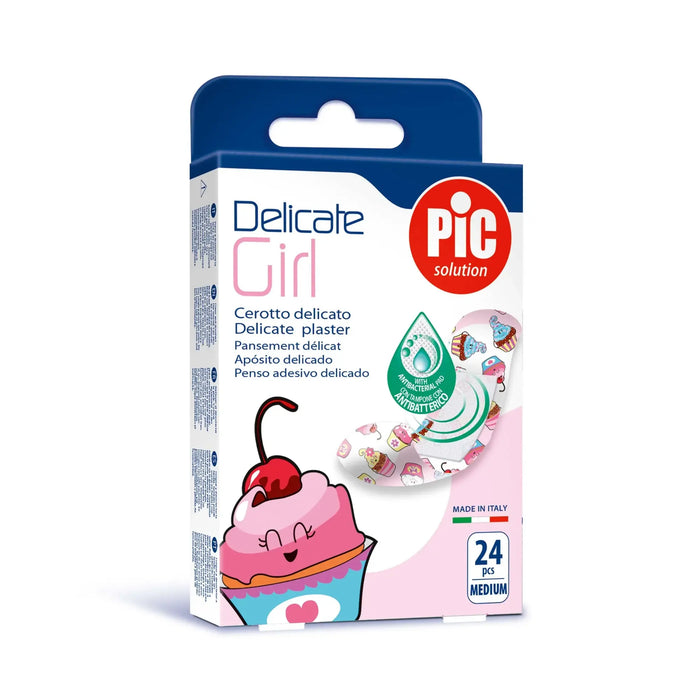 Delicate Children's Bandages - Pirate or cupcake model - PIC solution PIC Solution  Girl-Cupcakes