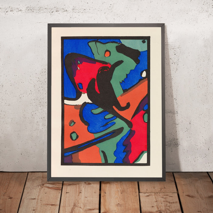A framed image of