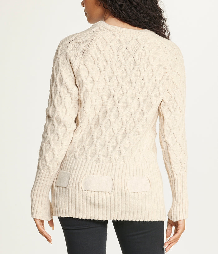 Diamond Belted Tunic Sweater