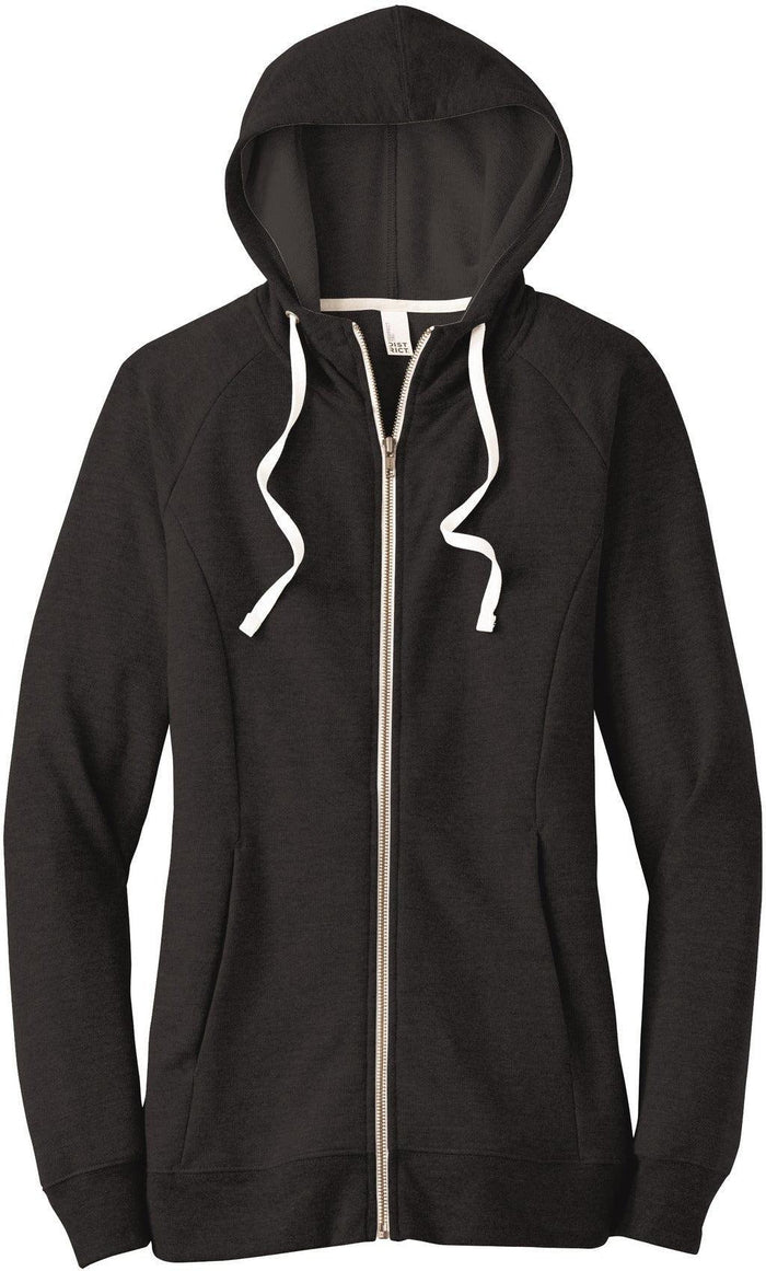 District Ladies Perfect Tri French Terry Full-Zip Hoodie