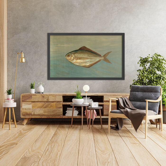 A framed image of