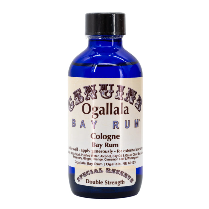Double Strength Bay Rum Scented Cologne | Multiple Sizes | Ogallala Bay Rum