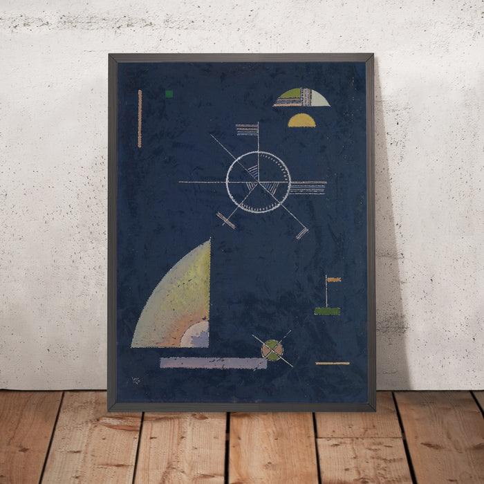 A framed image of