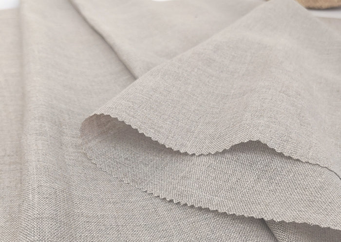 Earthy Natural Hemp Fabric | 100% Hemp, Lightweight & Semi-Sheer 8160