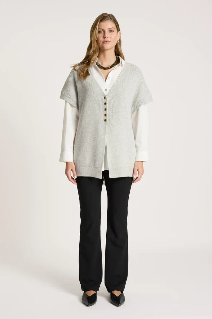Eb+Ive Berbe Vest Cardigan Marle