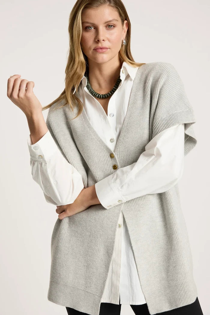 Eb+Ive Berbe Vest Cardigan Marle