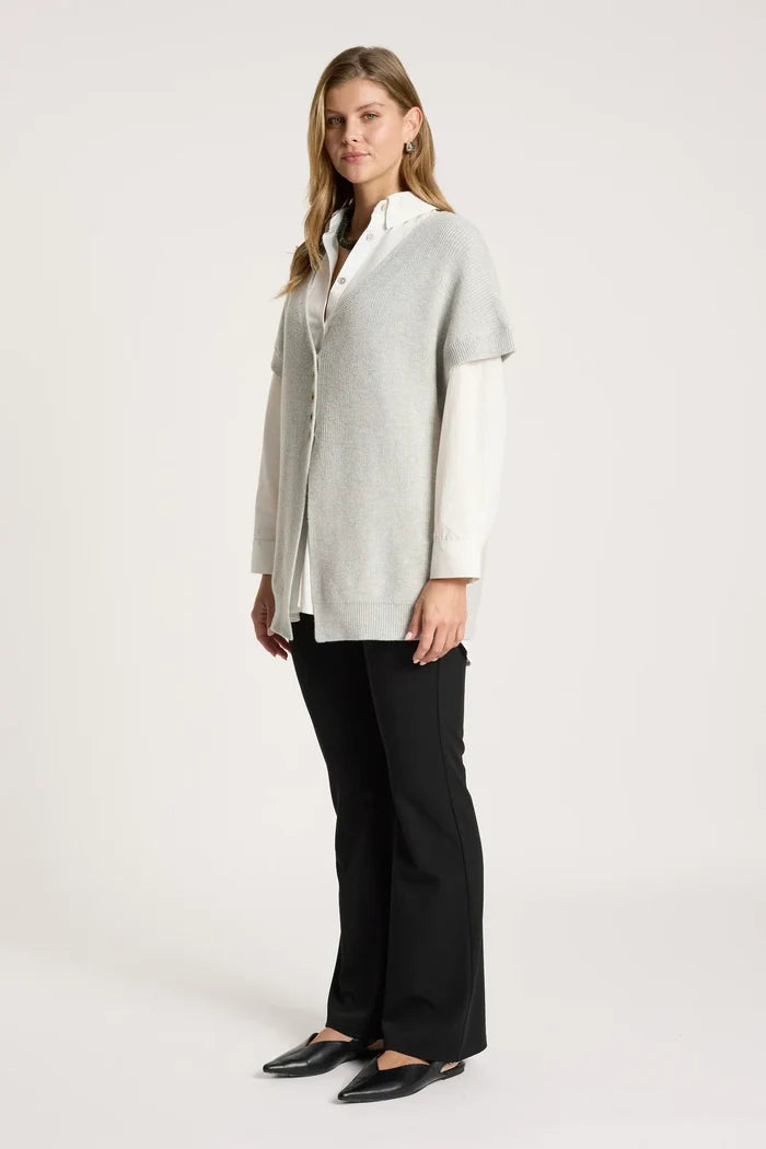 Eb+Ive Berbe Vest Cardigan Marle