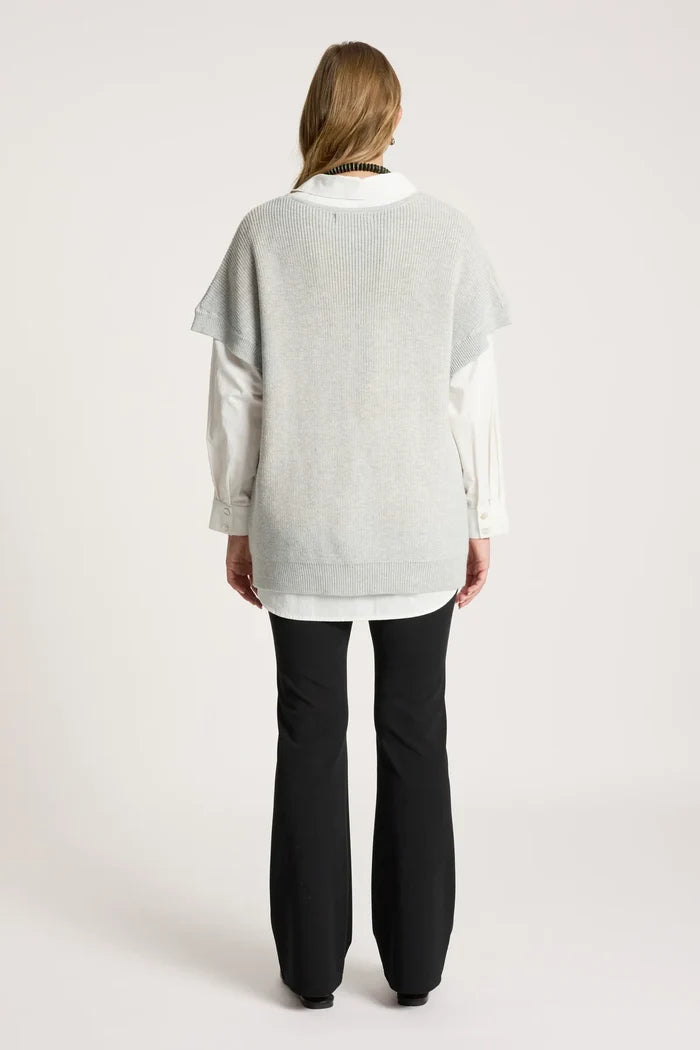 Eb+Ive Berbe Vest Cardigan Marle