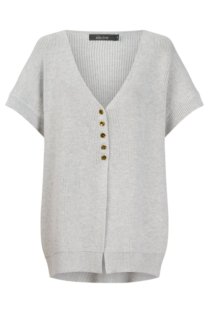 Eb+Ive Berbe Vest Cardigan Marle