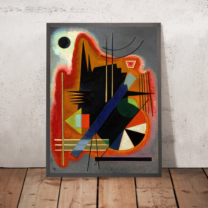A framed image of
