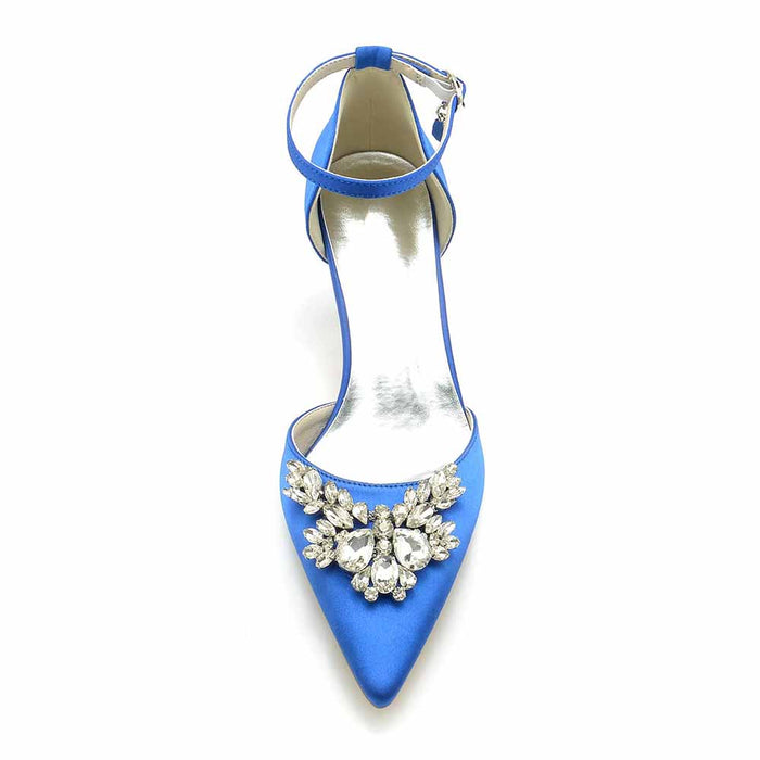 Elegant Wedding Heels Shoes with Sparkling Detail