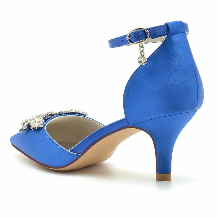 Elegant Wedding Heels Shoes with Sparkling Detail