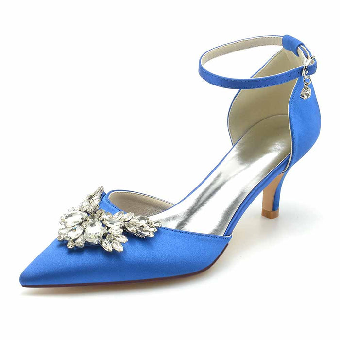 Elegant Wedding Heels Shoes with Sparkling Detail