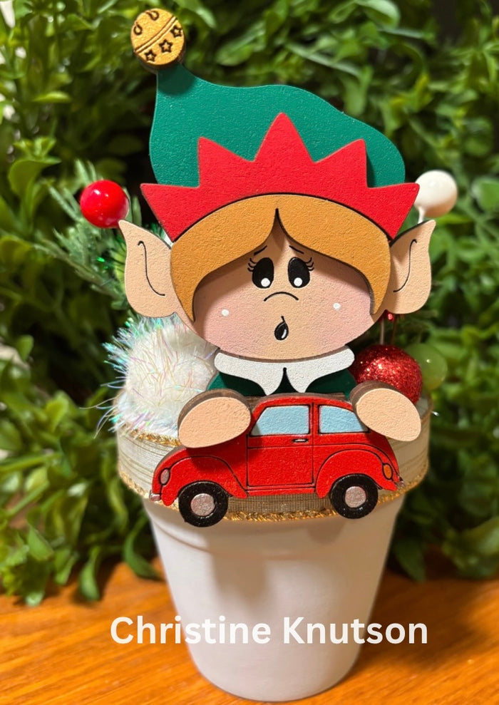 Elf Girl and Toy Car Hugger Kit