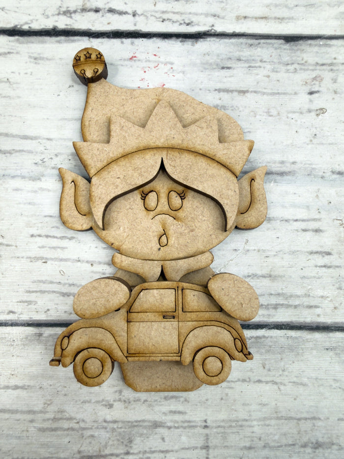 Elf Girl and Toy Car Hugger Kit