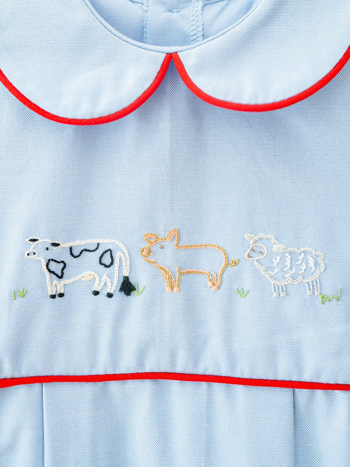 Embroidered Bubble - Farm Animals