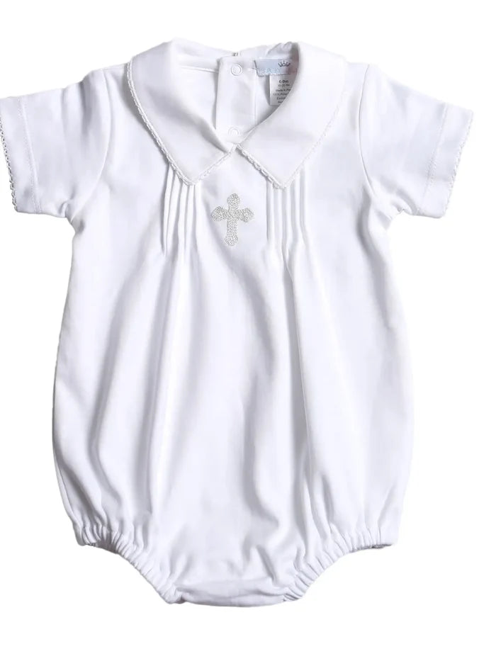Embroidered Bubble - Silver Cross