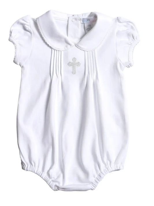Embroidered Bubble - Silver Cross