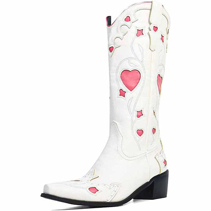 Stylish black embroidered cowgirl boots for women featuring unique design and comfortable fit