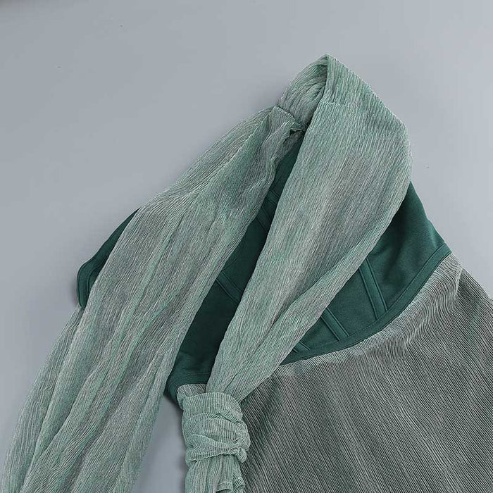 Emerald Green Halter Strap Maxi Dress