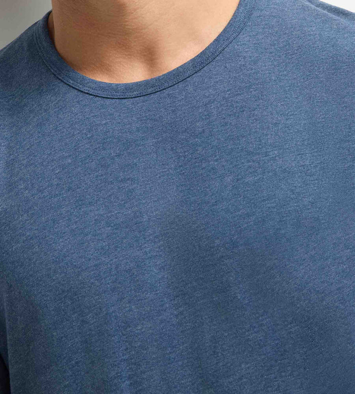 Ensemble pyjama short homme bleu mélange Dim Jersey