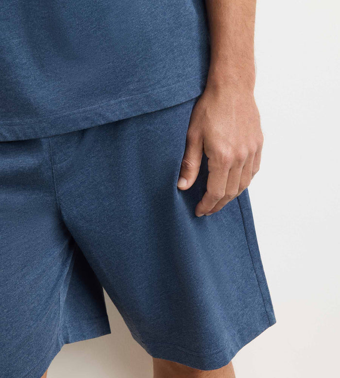 Ensemble pyjama short homme bleu mélange Dim Jersey
