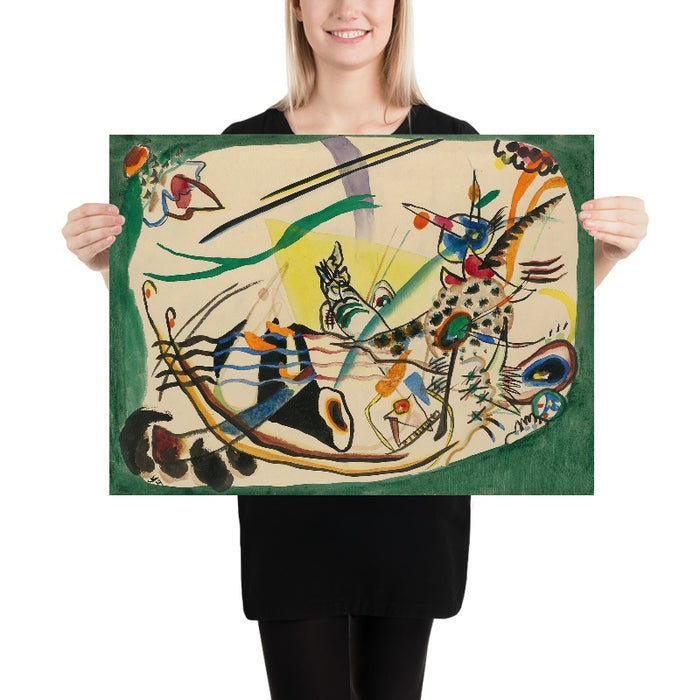 Entwurf zu Grüner Rand (Study for Green Border) by Wassily Kandinsky, 1919