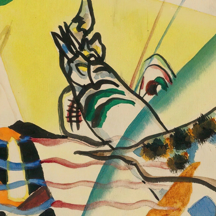 Entwurf zu Grüner Rand (Study for Green Border) by Wassily Kandinsky, 1919