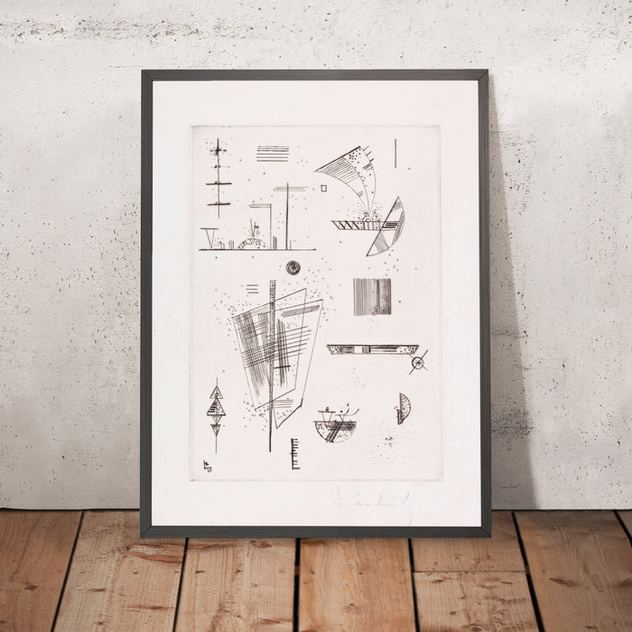 A framed image of