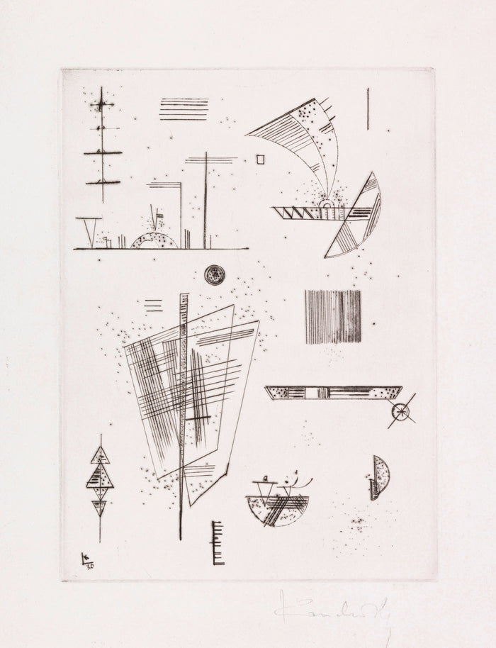 Erste Radierung für die Editions Cahiers d’Art by Wassily Kandinsky, 1930