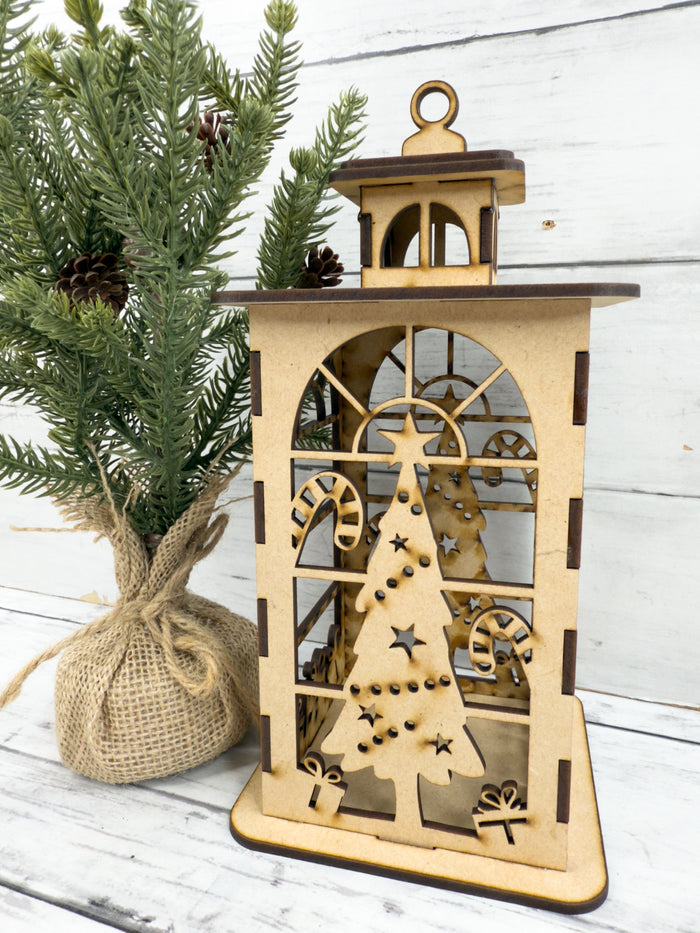 Exclusive 3D Christmas Tree Lantern DIY Kit