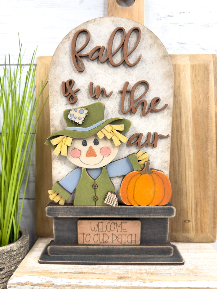 Fall Scarecrow Standard Arch Insert for Interchangeable Standard Arches Bases