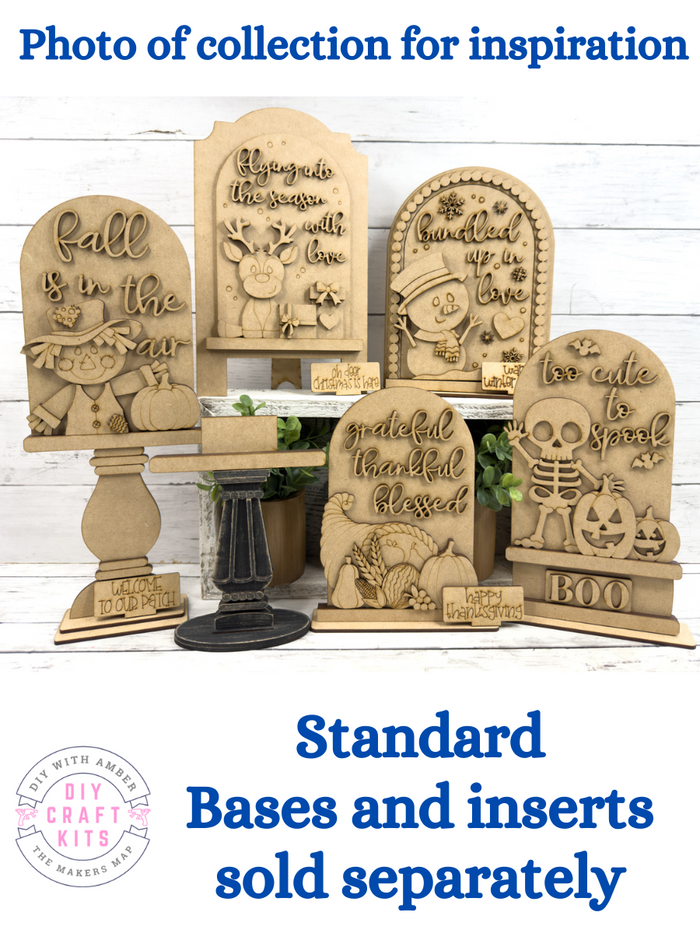 Fall Scarecrow Standard Arch Insert for Interchangeable Standard Arches Bases