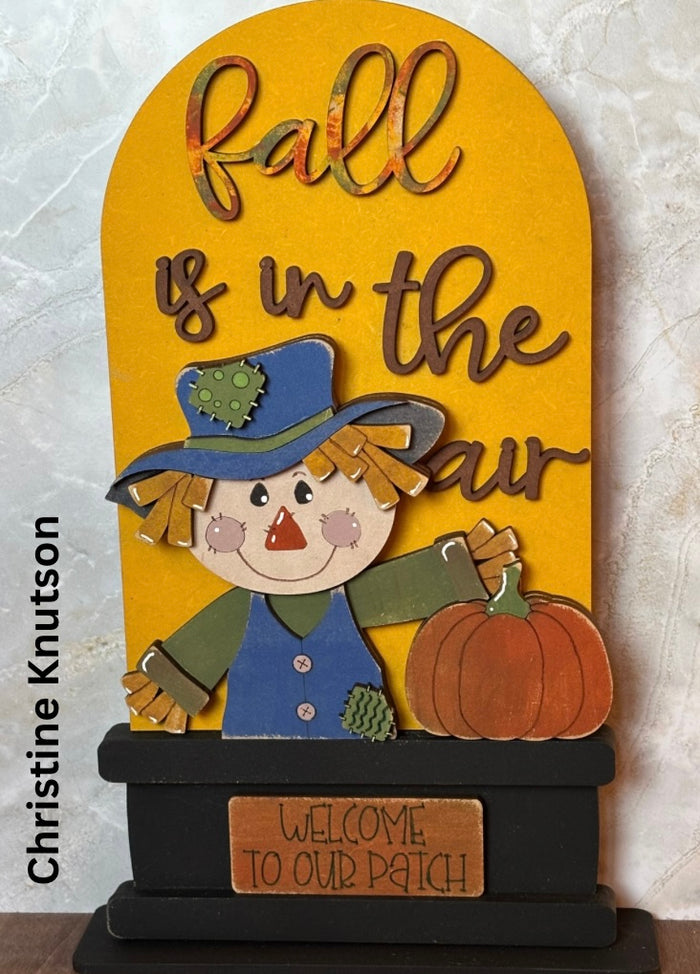Fall Scarecrow Standard Arch Insert for Interchangeable Standard Arches Bases