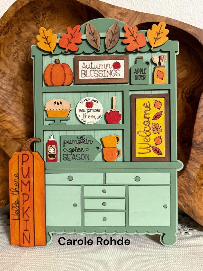 Fancy Mini Autumn Blessings Hutch DIY Craft Kit