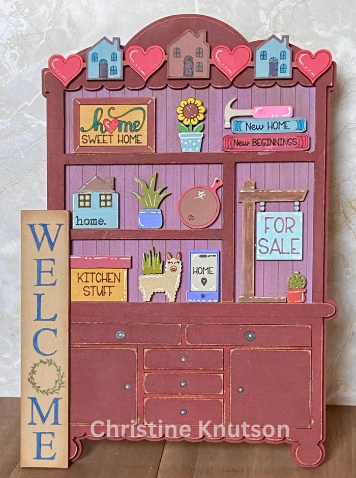 Fancy Mini Realtor Hutch DIY Craft Kit